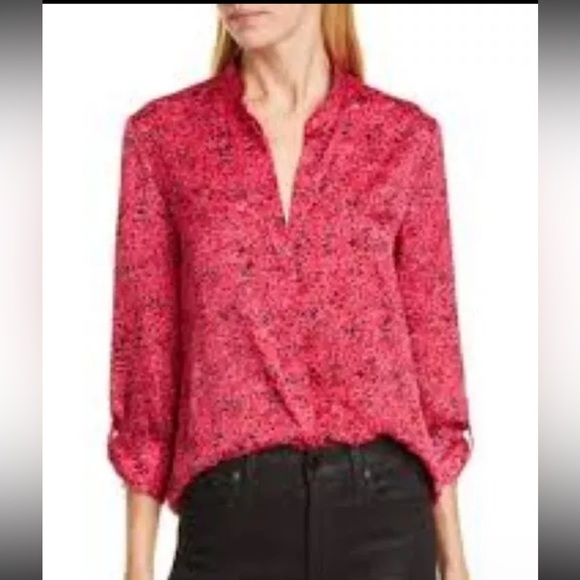 Alice + Olivia Eloise Floral Top in Pink Multi Size Large - Picture 1 of 8